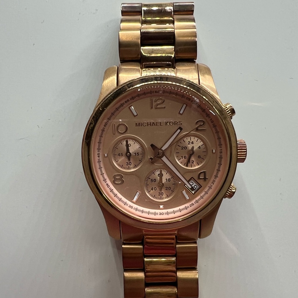 Rose gold Michael Kors watch